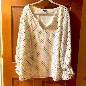 Talbots puffed sleeve blouse